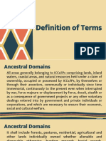 Definition of Terms Under IPRA