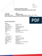 Form Pendaftaran Karya Tulis Ilmiah Mahasiswa HUT HK-59 2020