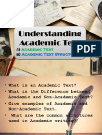 Understanding Academic Text