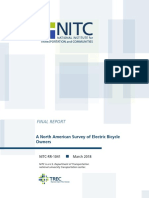 NITC RR 1041 North American Survey Electric Bicycle Owners