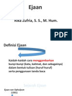 Sejarah Ejaan Dan Pemakaian Huruf