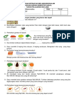 Ulangan Tema3 Matematika, B.arab, Sunda, Inggris