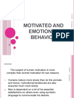Motivated and Emotional Behavior