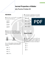 Ch-13 Thermal Properties of Matter: Daily Practice Problem 02