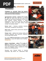 KTM Global Training!: Orange