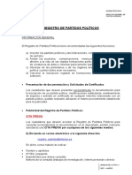 Registro Partidos Políticos - Consultas y Cita Previa