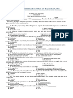 Science 10 1st Quarter Exam