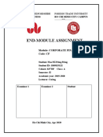 End-Module Assignment: School of Business Ho Chi Minh City Campus