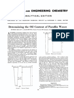 Industrial Engineering Chemistry: Determining The Content Paraffin Waxes