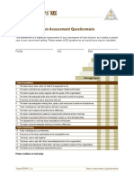 Team Assessment Questionnaire: Instructions