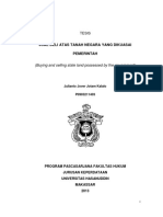 Jual Beli Atas Tanah Negara Yang Dikuasai Pemerintah: (Buying and Selling State Land Possessed by The Government)