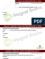 CLASS 10th - COMPUTER - DIGITAL DOCUMENTATION (UNIT 1)