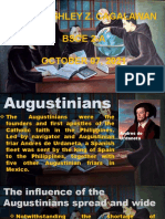 ORDERS OF AUGUSTINIANS (Worksheet2week 8)