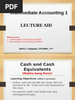 Lecture 1 - Cash and Cash Equivalents