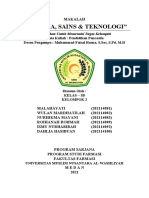 Makalah Kel 2 Manusia, Sains Dan Teknologi