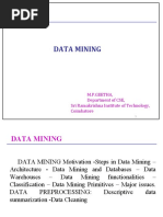 Data Mining: M.P.Geetha, Department of CSE, Sri Ramakrishna Institute of Technology, Coimbatore