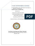 Smart Waste Monitoring System: Computer Science & Engineering