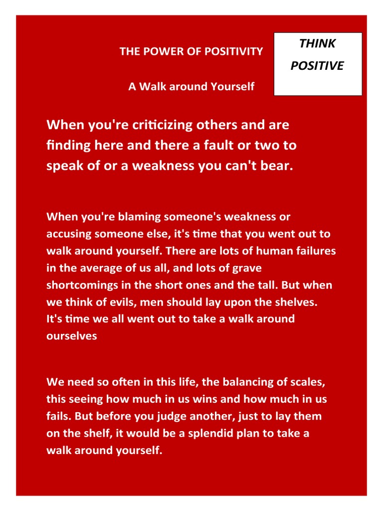 The Power Of Positivity PDF