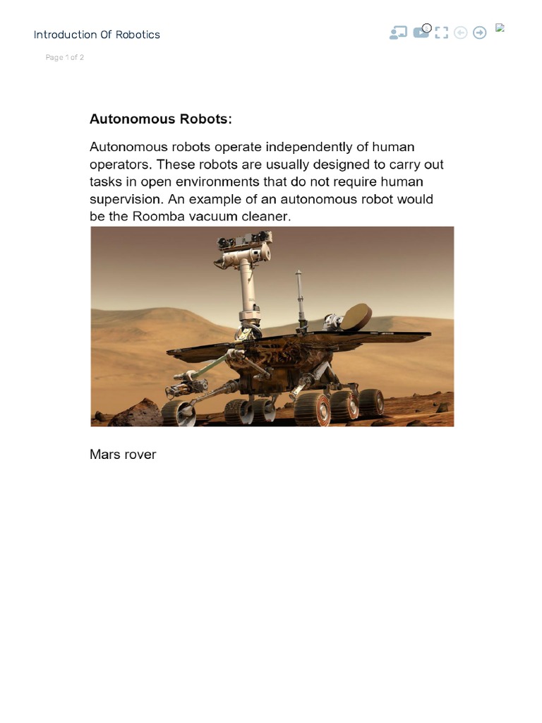 Introduction of Robotics | PDF