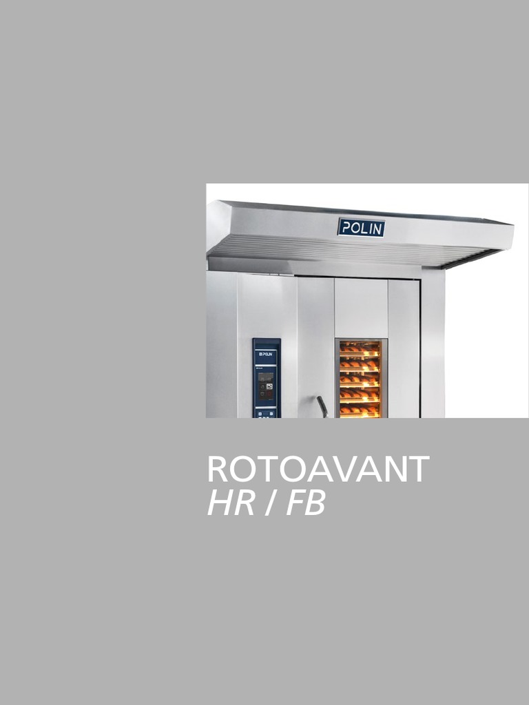 POLIN Roto Avant FB Double Rack Brochure PDF Door Baking