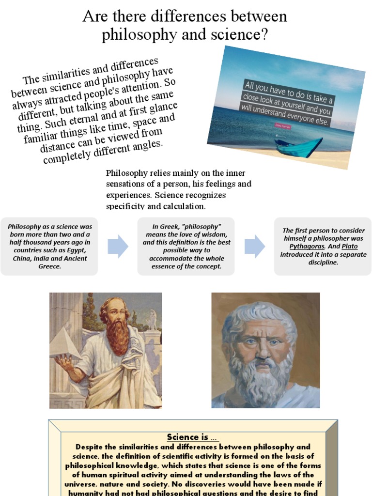 Differences Between Philosophy and Science | PDF | Science | Concept