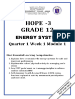 Hope - 3 Grade 12: Energy System