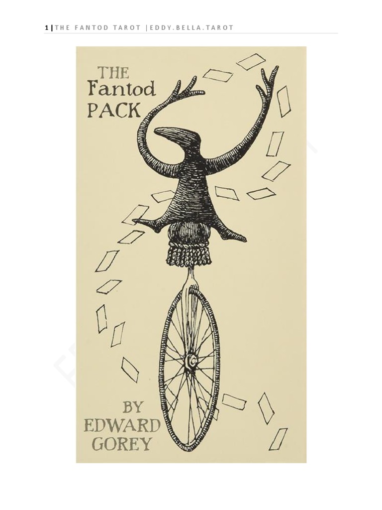 The Fantod Tarot - Edward Gorey (VN) (Booklet) | PDF