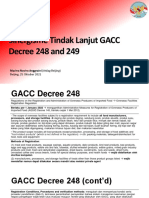 Sinergisme Terkait Ketentuan GACC Decree 248 Dan 249