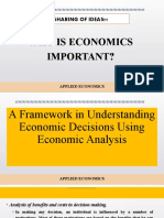 Applied Economics in Addressing Economic Issues