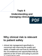 09topic 06 Understanding and Managing Clinical Risk