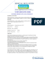 Technical Bulletin: Sodium Metabisulfite (SMBS)