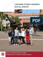 International Exchange Student Handbook: 2019 Fall Semester