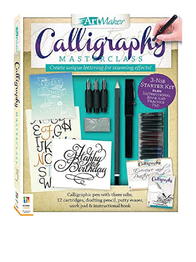 Art Maker Calligraphy Masterclass Kit (Portrait) Hinkler Books PDF