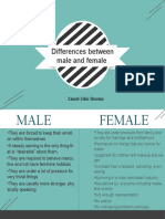 Differences Between Male and Female: Zainab Zakir Hussain