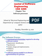 Fundamental of Software Engineering CSE 3205: Chapter Two Software Processes