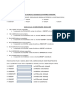 Avaliação Dos Resultados Do Questionário Masculino