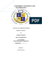 Mbarara University of Science and Teachnology: Faculty of Computing Sciences Project Concept. by