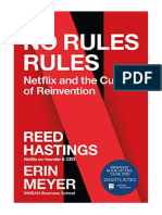 No Rules Rules: Netflix and The Culture of Reinvention - REED HASTINGS