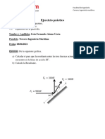 Ejercicio Práctico: Nombre y Apellidos: Iván Fernando Alume Ureta Paralelo: Tercero Ingeniería Marítima Fecha: 08/06/2021