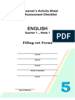 English: Filling Out Forms