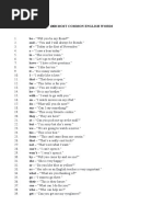 1000 Most Common English Words