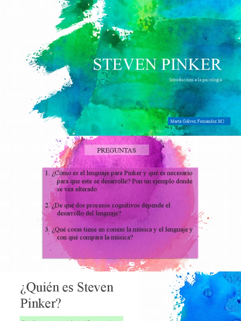 Lenguaje Innato según Steven Pinker | PDF | Interacciones de disciplina ...