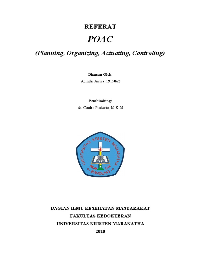 Referat POAC Adinda Savira A 1915062 | PDF
