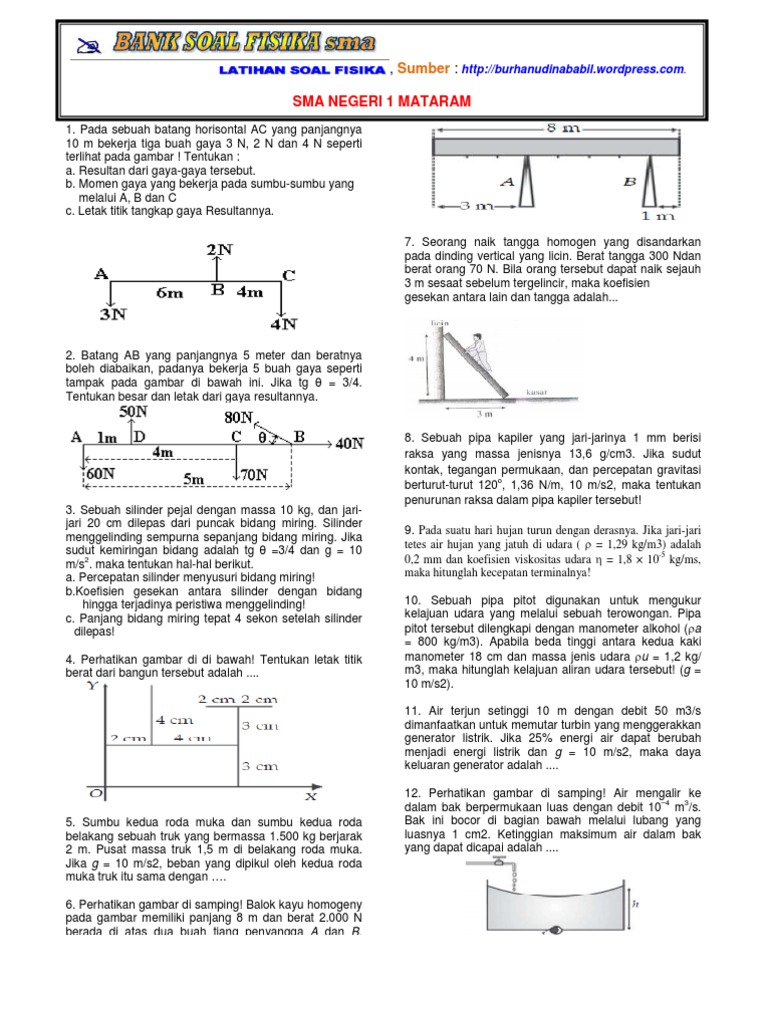 Soal Rotasi Dan Fluida