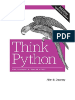 Think Python: How To Think Like A Computer Scientist - Allen B. Downey