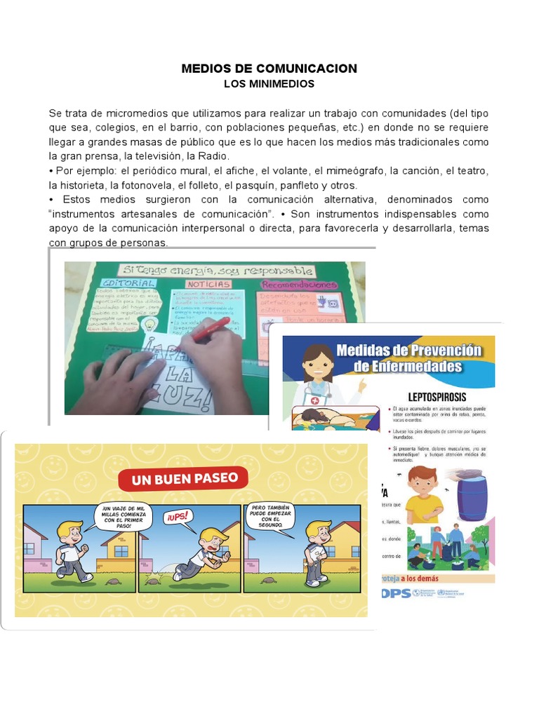 Comunicación con MinimediOS | PDF | Póster | Cómics