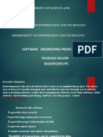 Software Engineering Project Report Nsubuga Wilson 2019/BIT/097/PS