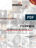 Um pouco sobre 100 GRANDES nomes da história da música - Prof. Silvio Ribeiro