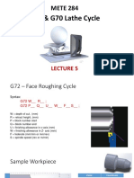 G72 Facing Cycle