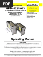 Operating Manual: INFO Compact Plus Printer